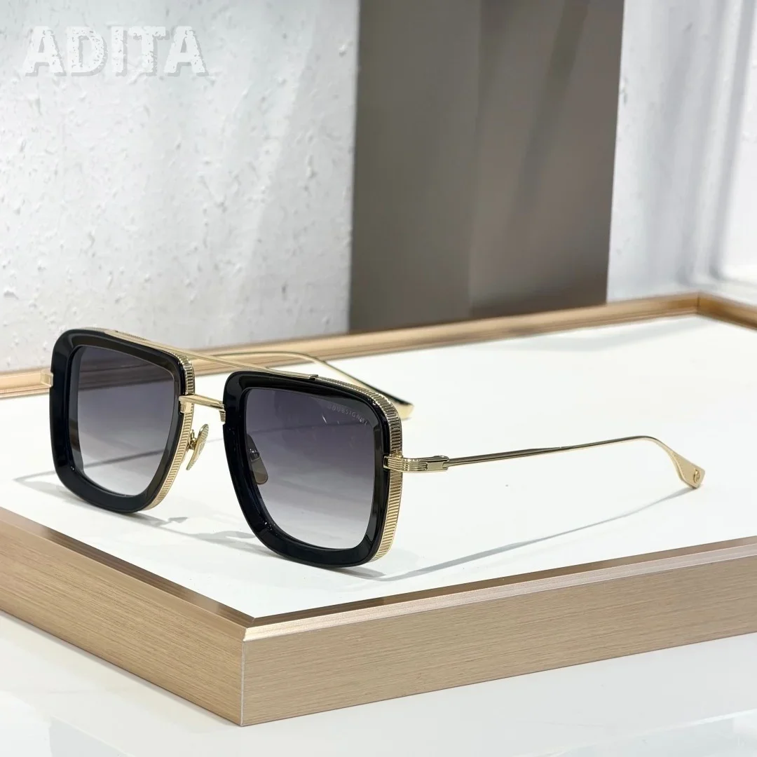 

DT DUBSIGNAL DTS465 Top Quality Mens Sunglasses for Women Retro Trend Luxury Titanium UV400 Designer Sunglasses