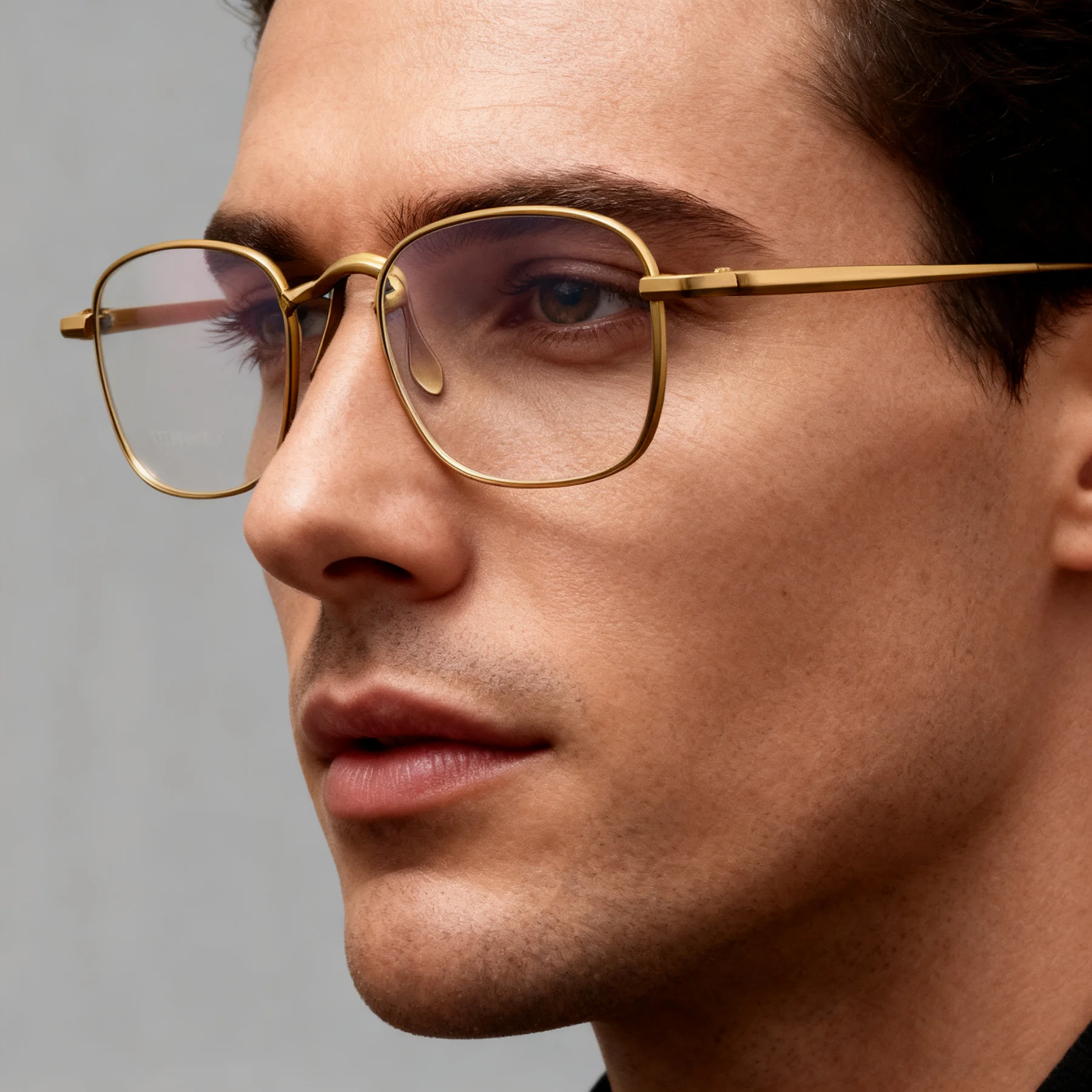 إطار نظارات برونزي عتيق مع وصفة طبية 1.56 1.61 1.67 1.74 عدسات قصر النظر التقدمية نظارات القراءة التيتانيوم #4