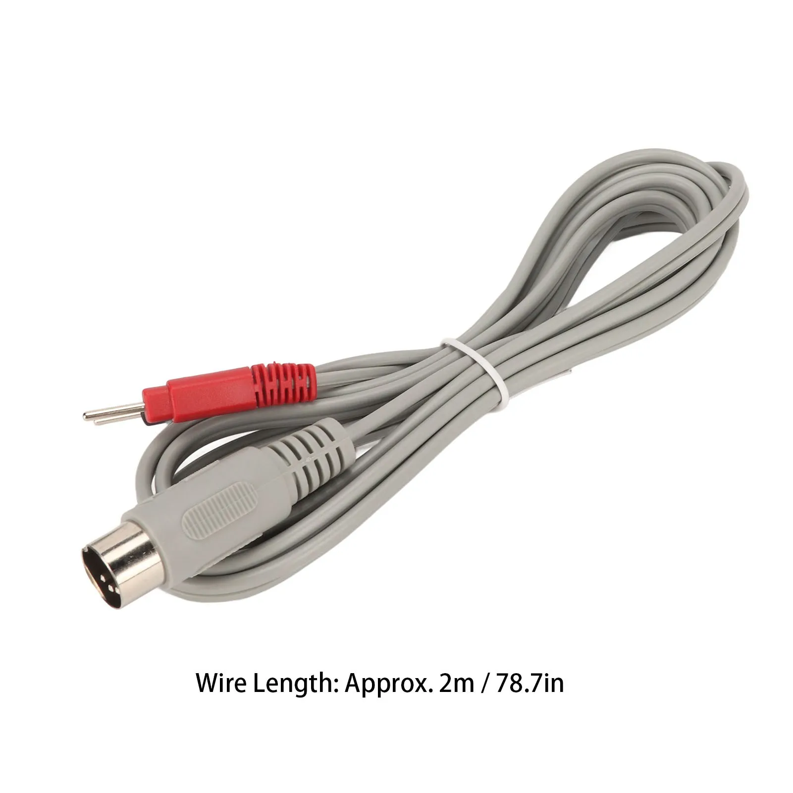 أسلاك جهاز التدليك الكهربائي ، كابل القطب ، الأحمر والأسود ، المكونات 5P ، سلك بهرج ، 2 m