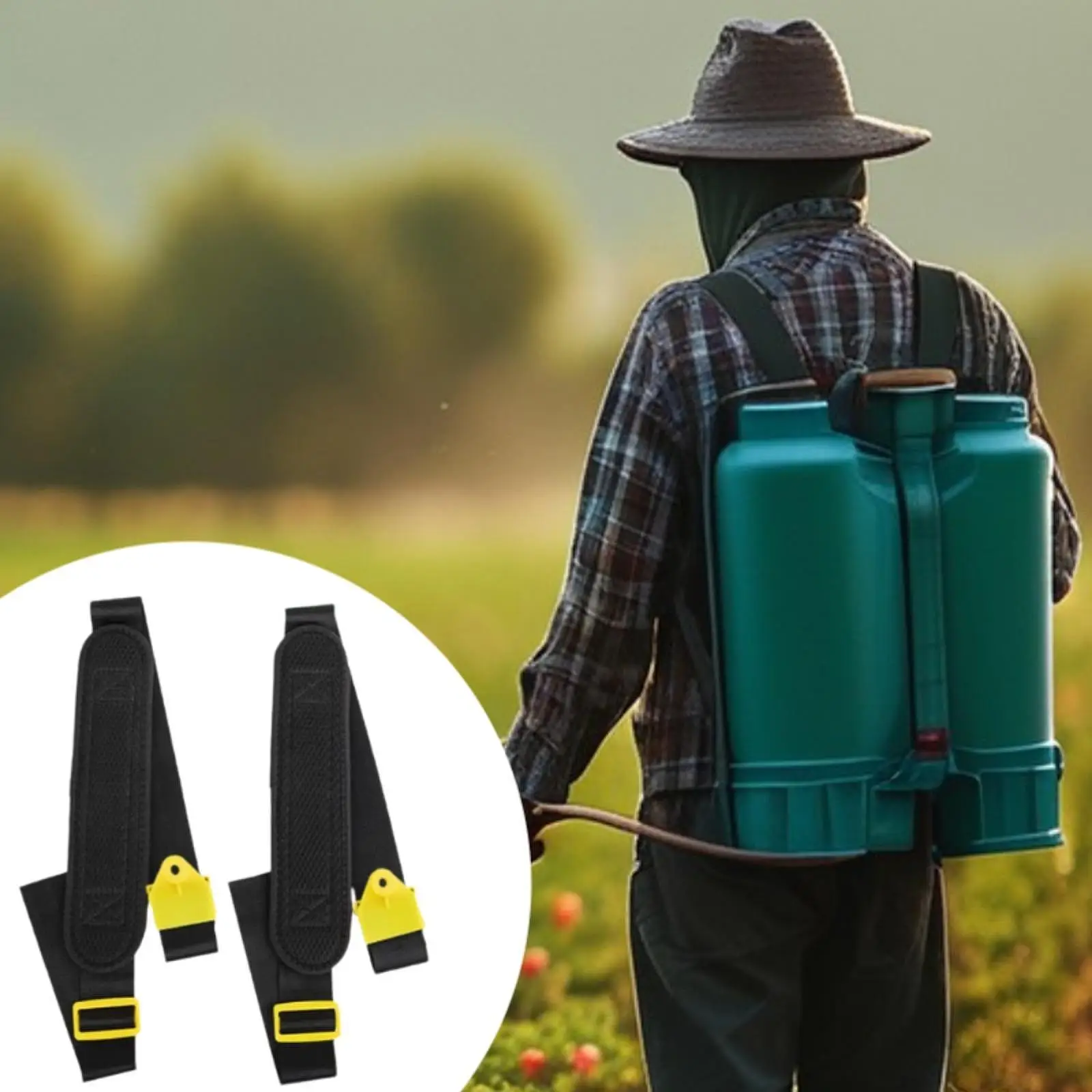 2x Backpack Sprayer Shoulder Straps Replacement High Strength Easy to Install Sturdy Nylon Thicken Garden Sprayer Accessories