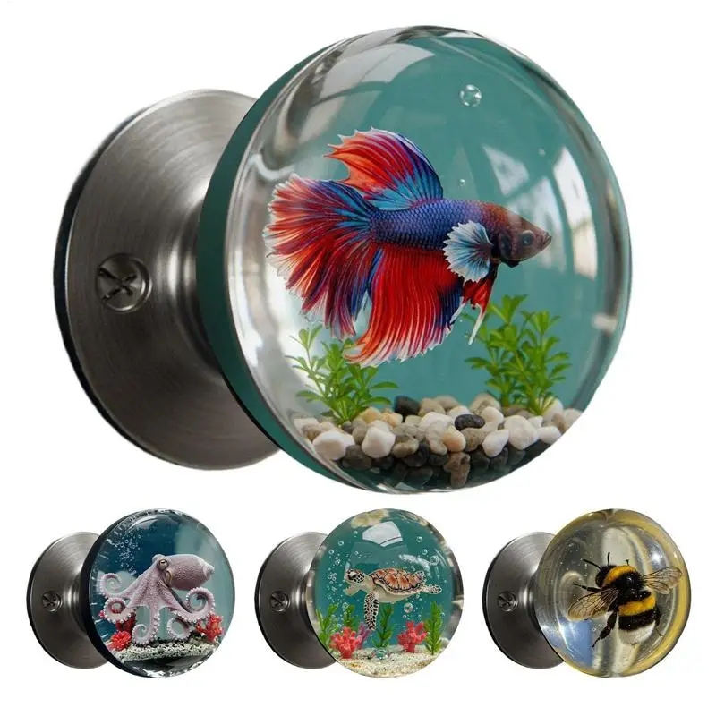 

Door Knob Decorative Animal Patterns Door Handle Heavy-Duty Smooth-Turning Bedroom Doorknobs Aesthetic Home Decoration