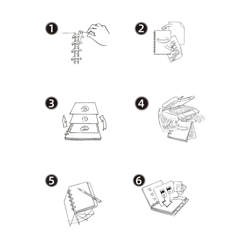 25 pz A4 A5 pagina interna libro fotografico pagina alta trasparenza a prova di polvere trasparente protezioni per schede di ricetta maniche materiale scolastico