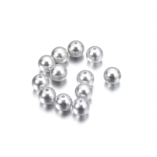 10-1000pcs/lot 3-20mm Straight Holes Acrylic Imitation Pearl Beige Bracelet Round Beads For DIY Craft Jewelry Making Supplies - Image 27