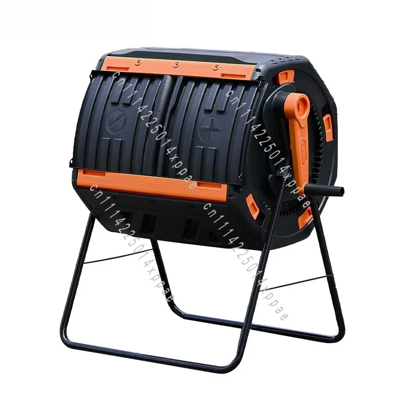 Large Capacity Home Garden Compost Tumbler Fast Decomposition For Rotating Drum Composter Bin Kitchen Waste Leaf Fermentation
