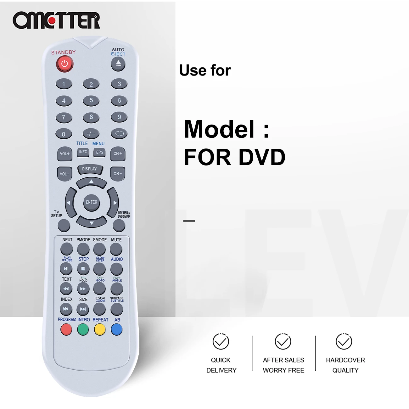 Sostituzione per MT LOGIC TFDVD2318 838-2 per telecomando TV NOKASONIC