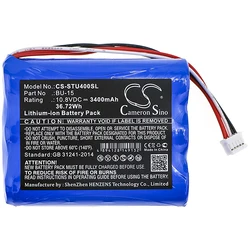 Cameron Sino 3400mAh Battery For Sumitomo T-400S  T400S  BU-15
