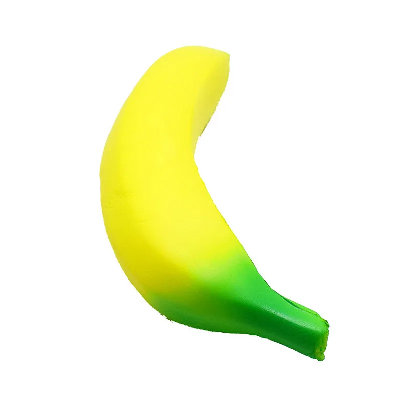 Anti-Stress Squishy Banana Toys Langsam steigendes Jumbo Squishy Fruit Squeeze Toy Lustiges Stressabbau-Reduzieren Sie den Druck Prop