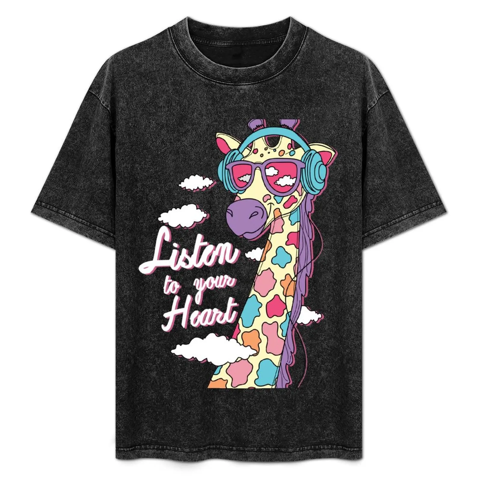 

Music Giraffe T-Shirt man clothes vintage clothes cute clothes funny t shirts men