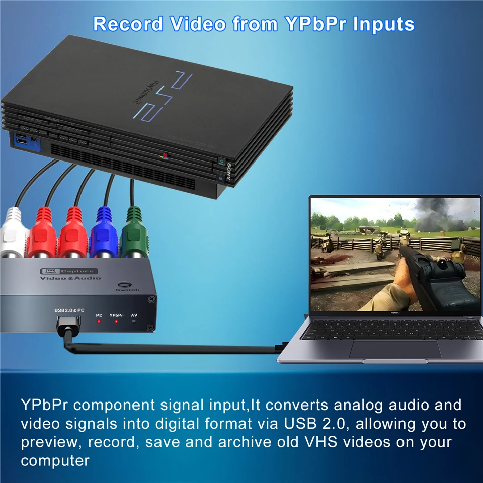 Navceker USB 2.0 VHS AV RCA YP - Sound Card Usb review and price