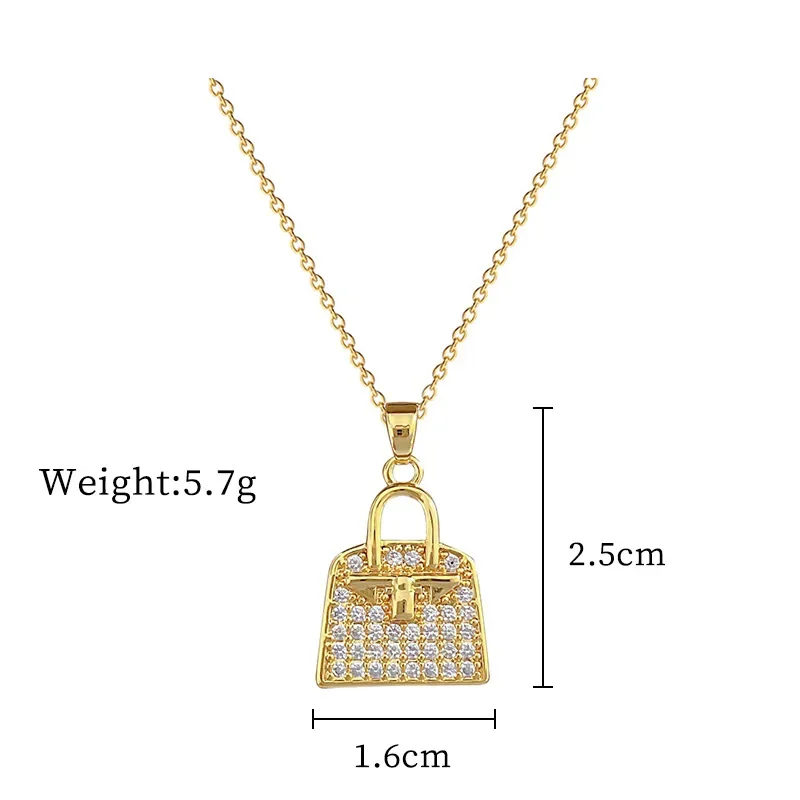 Zcomprend-Collier pendentif en acier au titane pour femme, clavicule polyvalente, luxe, magnifique, tempérament, sac