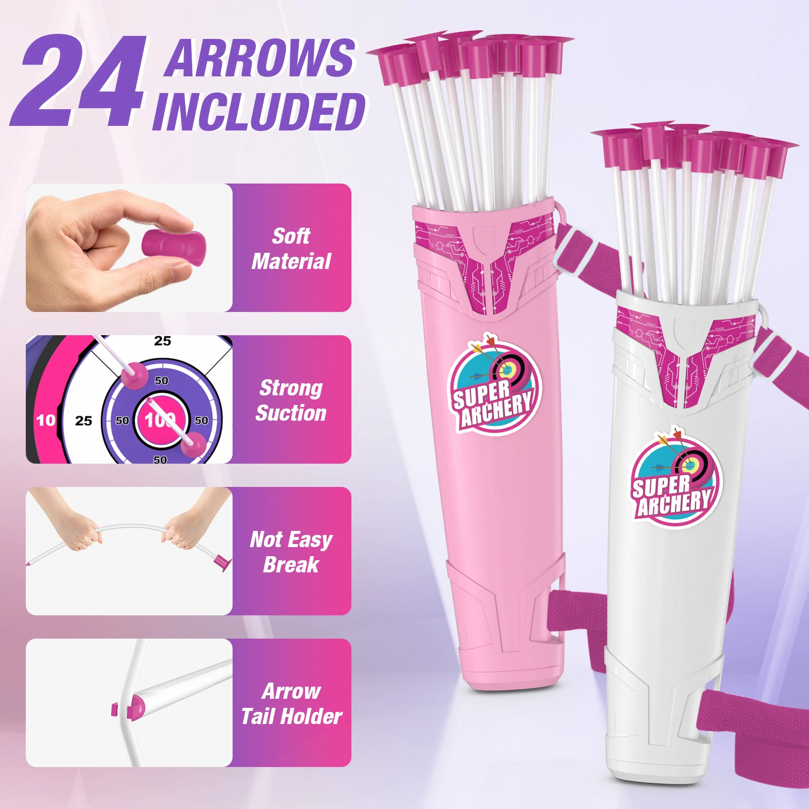 2 Pcs Kids Bow and Arrow,LED L - Kids Toys 2 Year Old ulasan dan harga