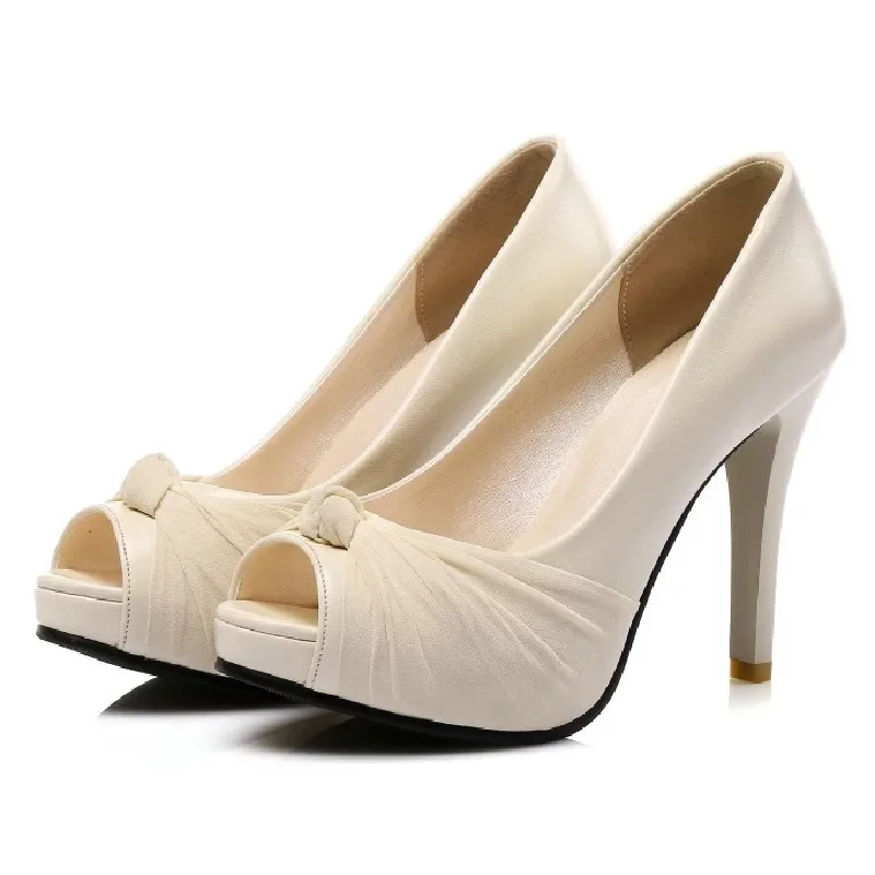 

Летние туфли-лодочки на платформе с открытым носком, женские босоножки на высоком каблуке, розовые свадебные вечерние офисные женские туфли без шнуровки с открытым носком и бантом, модельные туфли на шпильке