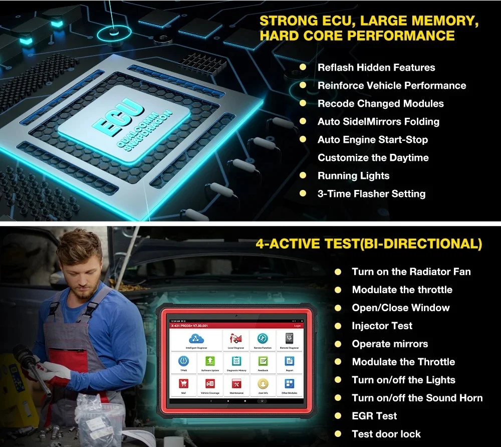 LACH X431 Pro3s + Pro3s Plus V5.0 بدون موصل Obd1 نظام كامل obd2 أداة تشخيص السيارة آلة ترقية طوبولوجيا رسم الخرائط