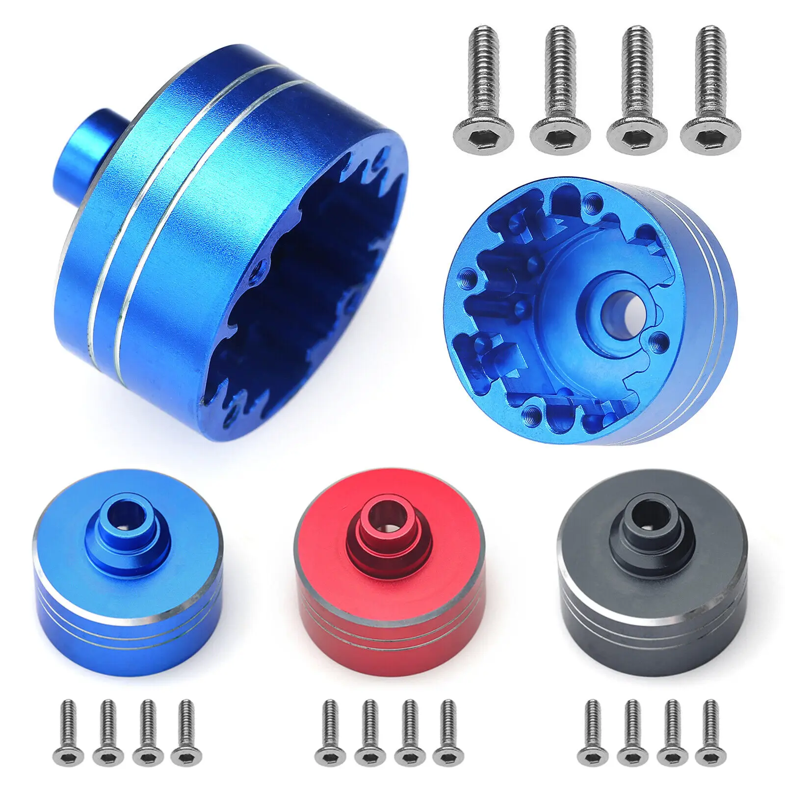 

Aluminum Alloy Differential Case With Screws Kit For Tamiya TT02 For Tamiya 1/10 4WD XV-02 PRO CHASSIS-58707 RC Car Accessories