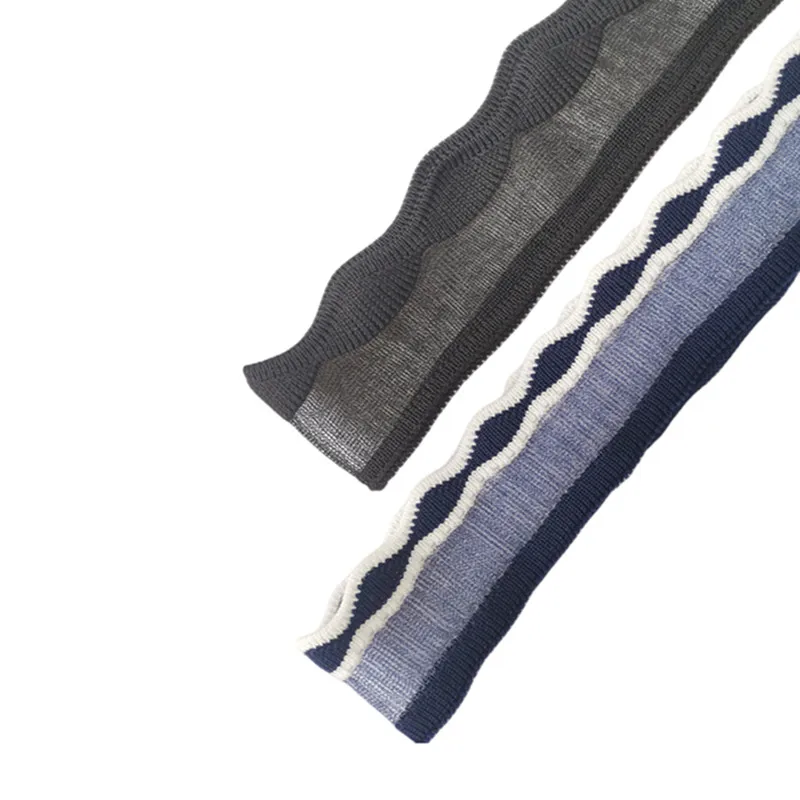 JIETAI-Fino Elástico Jacquard Onda Organza Poliéster Tecido Rib Tecido, Costura DIY Tlas Acessórios, Colarinho para Costura Tecidos