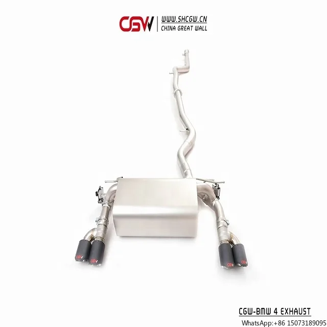 Top Quality Stainless Steel Mufflers for 425i 430i B48 2.0T F36 MY 2020 Exhaust Carbon Fiber Tips