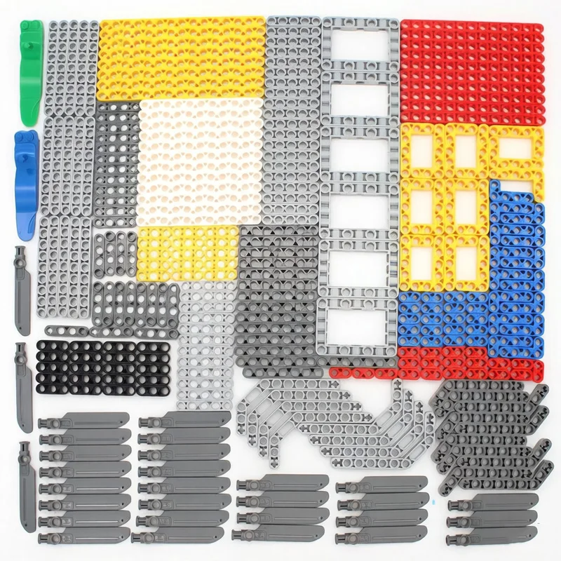 280Pcs Technology Building Blocks Hole Beam Frame Parts Modified MOC Small Bricks DIY Assembly Educational Construction Toy Sets