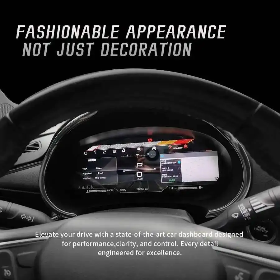 Digital Dashboard Panel For Chevrolet Equinox 2017-2023 Instrument Cluster Gps Speedometer Virtual Cockpit Tachometer Odometer
