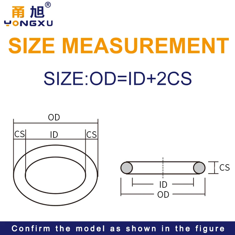 VMQ O Ring Seal Gasket Thickness CS1.9mm OD5-100mm Silicone Rubber Ring Insulation Waterproof Washer Non-toxic White Assortment