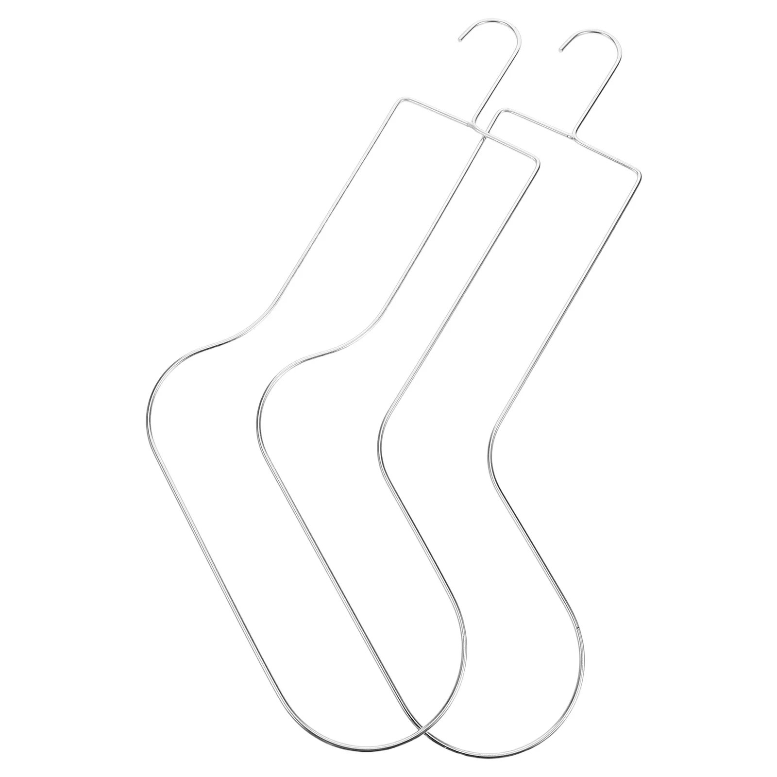 

2Pcs Metal Sock Blocker Display Rack Stainless Steel Sock Holder for Knitting Crochet Shaping Drying Socks 42x22.5cm