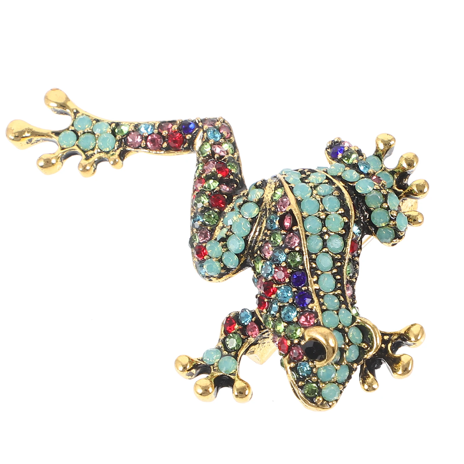 Broche acessórios de metal sapo pino bonito animal crachá lapela vestido decorativo pino de segurança para chapéu cachecol terno para mulher