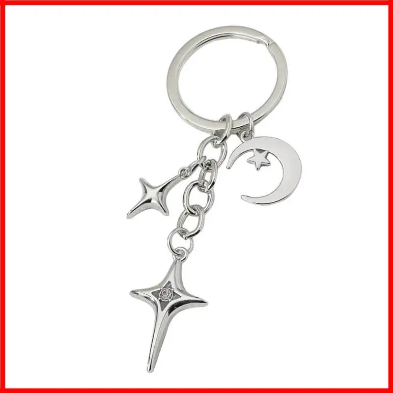 3XUA Harajuku Y2k Star Keychain for Women Sweet Cool Trend Fashion Pendant Vintage Aesthetic Accessories Gift