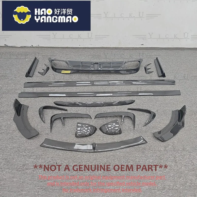 MSY Carbon Fiber Body Kit for Mercedes-Benz S-Class 223 450 - Front Shovel, Rear Diffuser, Side Skirt, Spoiler, Mud Flaps