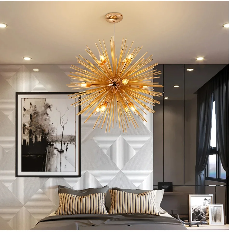 lustre de cristal de luxo para sala e quarto suspensao em forma de cone lampada suspensa lustre led redondo iluminacao loft 01