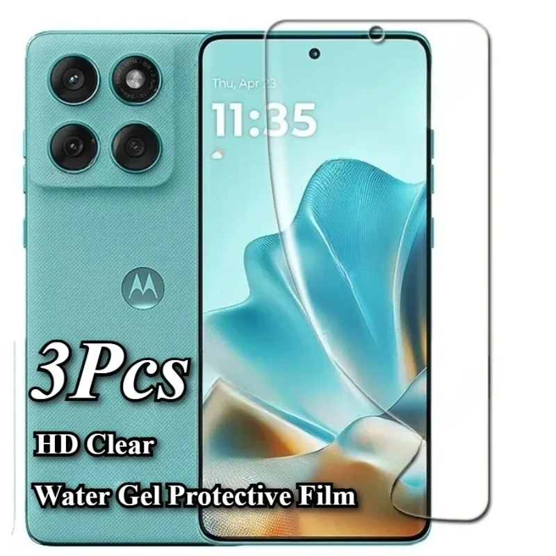 Película de hidrogel de cubierta completa HD para Motorola Edge 60 50 40 30 Pro Neo, cubierta protectora de pantalla para Motorola 60 50 40 30 Fusion, 3 uds.