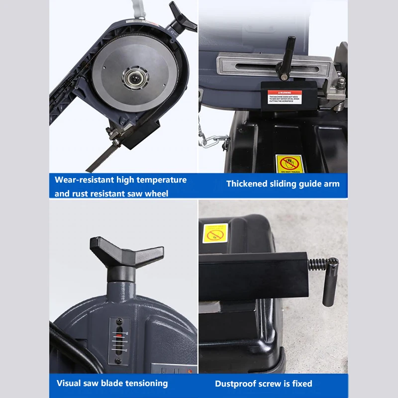 Multi-Function 220V 2000W Band Saw Woodworking Metal Steel Pipe Cutter Pipe Cutter Electric Hydraulic Portable Cutting Machine