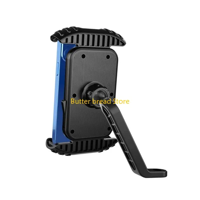 W89C Sturdy 17MM Rearview Mirror Phone Mount Electric Scooter Phone Holder Plastic for Motorbike Navigation & Music playbacks