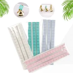 1 Set Pink White Nail Adhesive Glue Clay Reusable Tacky Gel For Art Practice Stand Display Holder False Tips Manicure Tools