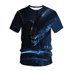 Alien New 2023 Summer T-shirt 3D Print Streetwear Men Women Fashion O-Neck Short Sleeve T Shirt Predator Hip Hop Cool Tees Tops