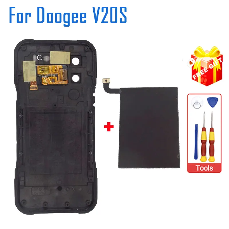 New Original DOOGEE V20S Battery Cover Bottom Shell Back Cover With NFC Antenna For DOOGEE V20S Smart Phone