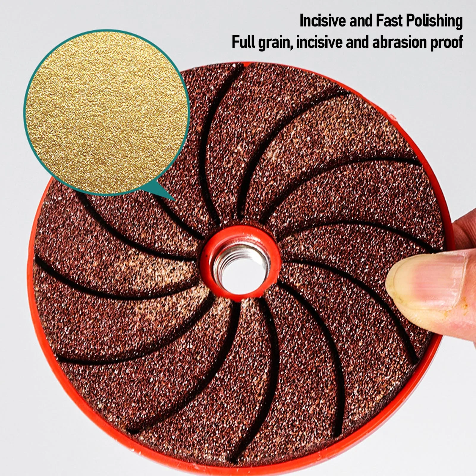 

Grinding Wheel 50 100 200 Grits M10 Screw Interface Efficient Chamfering Wheel Sanding Disc Nylon Plastic and Emery for Glass