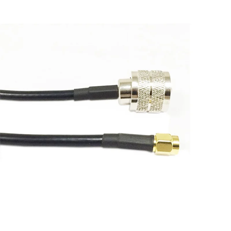 1Pcs RG58 Cable UHF SO239 Female to SMA Male Connector RF Coaxial Straight Extension Cord ,50CM