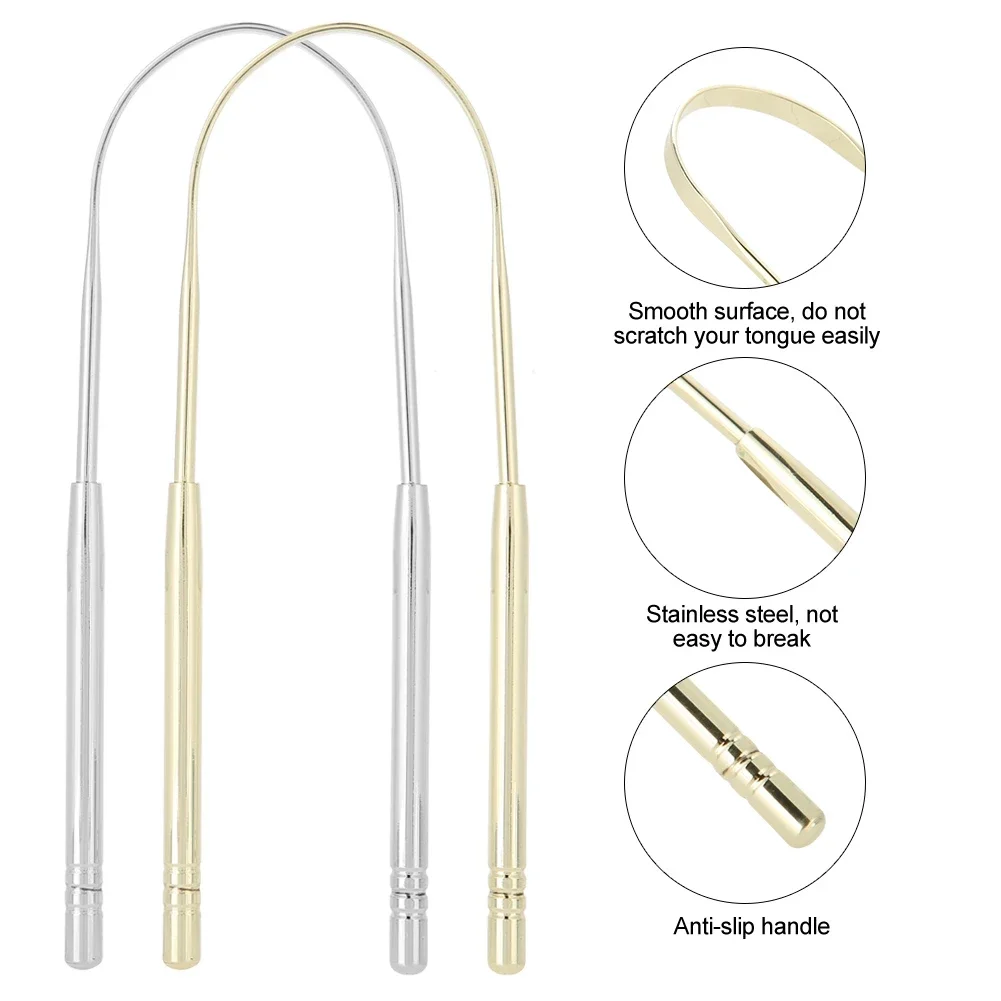 1 pz 304 in acciaio inox alito fresco spazzolino da denti raschietto per la pulizia della lingua prevenire la malattia delle gengive strumenti per la cura dell'igiene della cura dentale orale