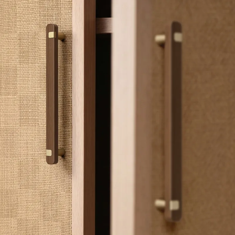 Black walnut drawer wardrobe door handle cupboard door handle
