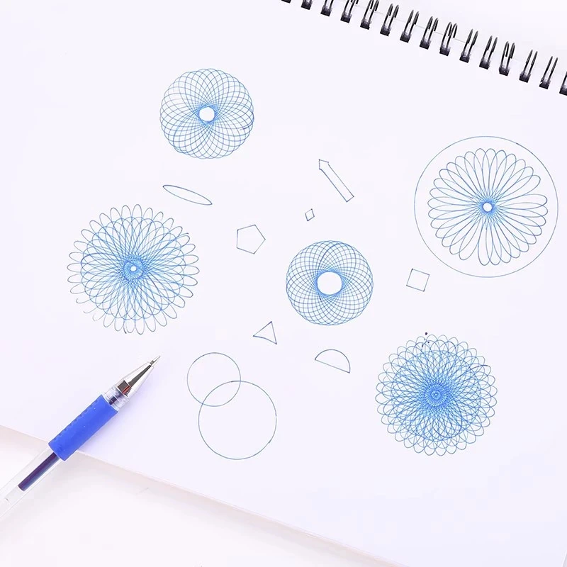 1PC Children Drawing Toys Spirograph Ruler Multifunctional Magic Set Ruler Versatile Gauge Curve Gear Painting Ruler for Kid TMZ