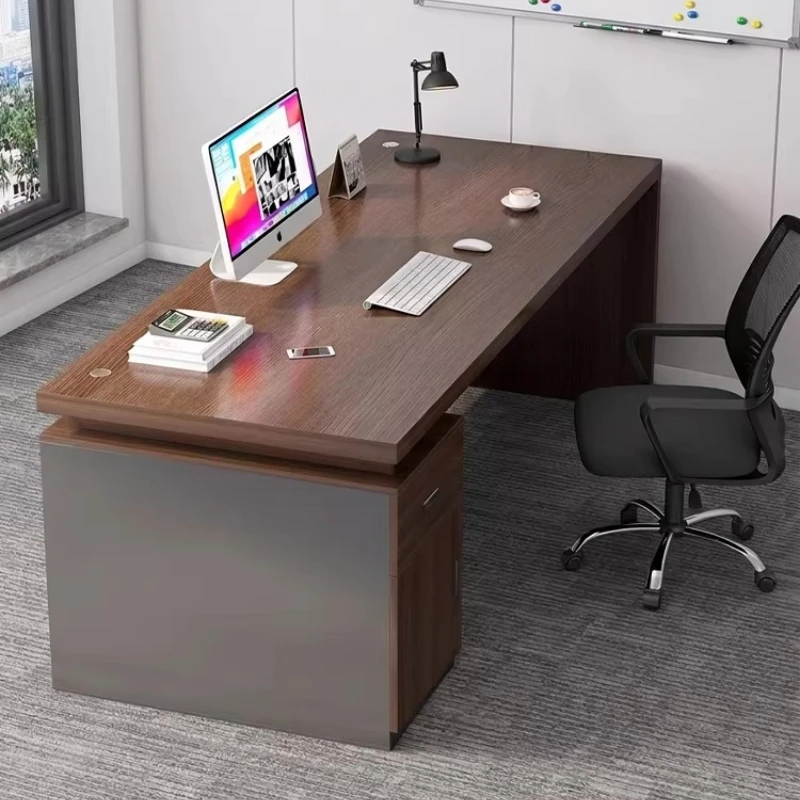 

Minimalist Modern Executive Desk Single-Person Office Workstation Desktop Computer Table Home Study Desk Office Furniture