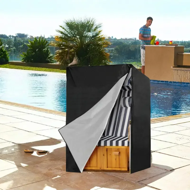 1pc Beach Chair Cover, Outdoor Lounge Chair Cover, Garden Swing Cover Durable Patio Rocking Chair Cover (Cover Only)