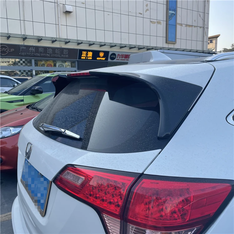 For Honda HRV Spoiler  2014-2016 Honda HRV Vezel -2PCS Spoiler ABS Material Car Rear Wing Color Rear Spoiler