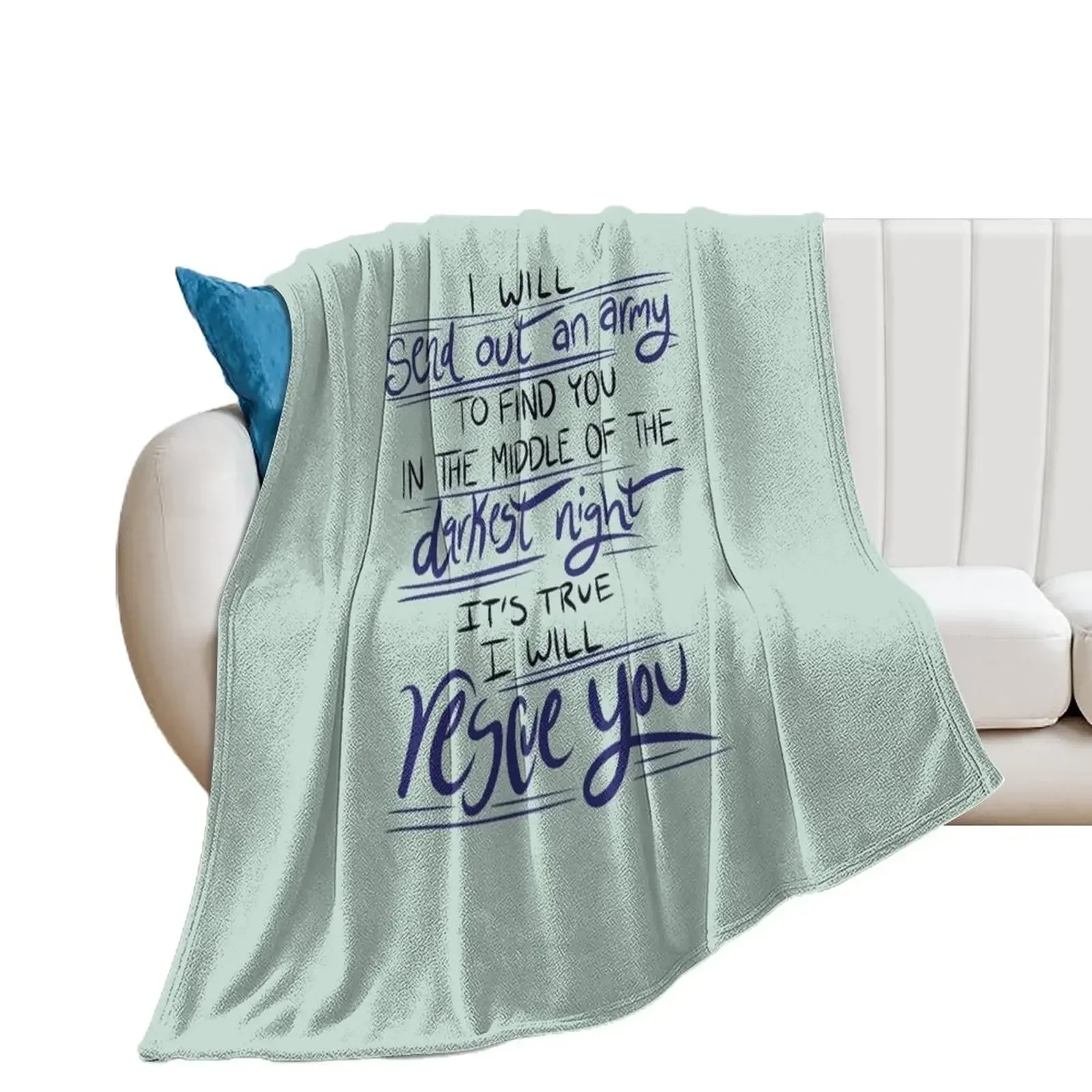 

I Will Rescue You - Lauren Daigle Throw Blanket Bed covers heavy to sleep Loose Blankets