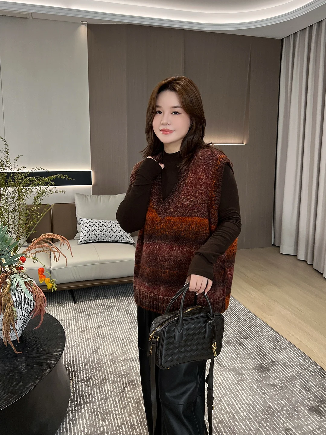 

Женский свитер JoJo из альпаки с V-образным вырезом, вязаный, средней длины, с длинными рукавами, на пуговицах, свободного кроя, однотонный