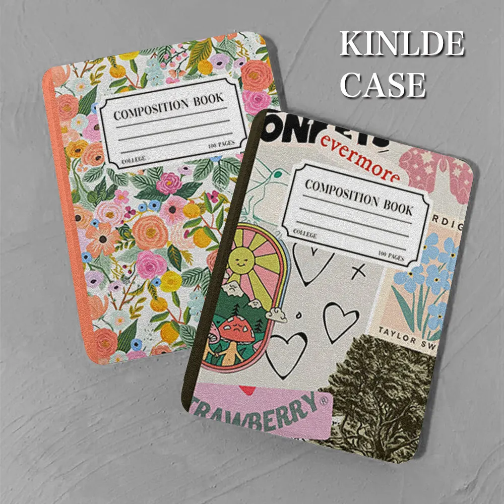 kindle case paperwhite3th Beautiful colorful patterns 2014voyage tpu leather case 2022 11th 10th generation Oasis 2 3 funda 2021