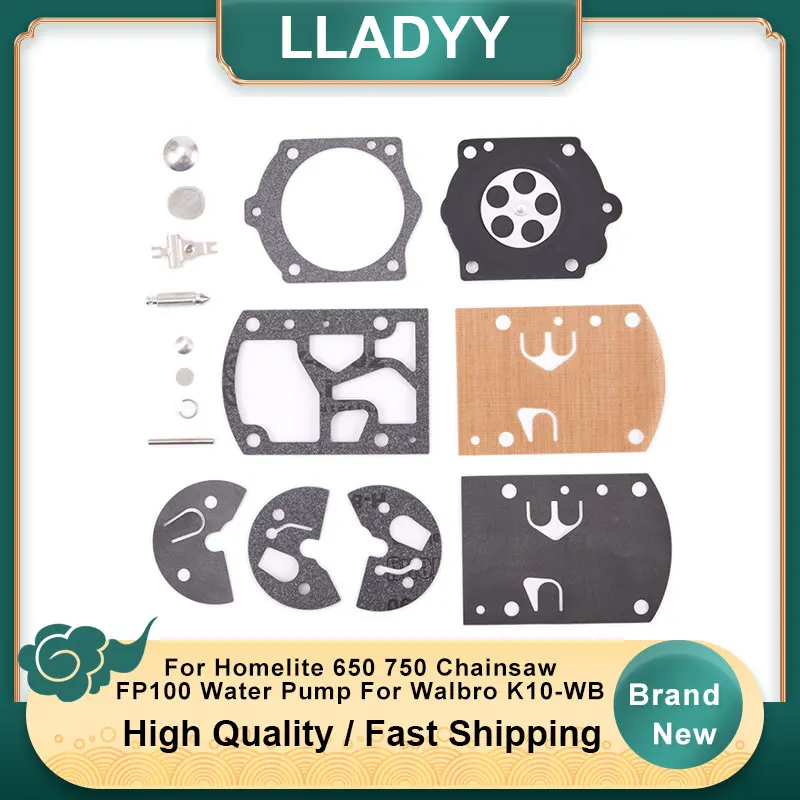 

Carburetor Repair Kit For Homelite 650 750 Chainsaw FP100 Water Pump For Walbro K10-WB Garden Tools Accessories