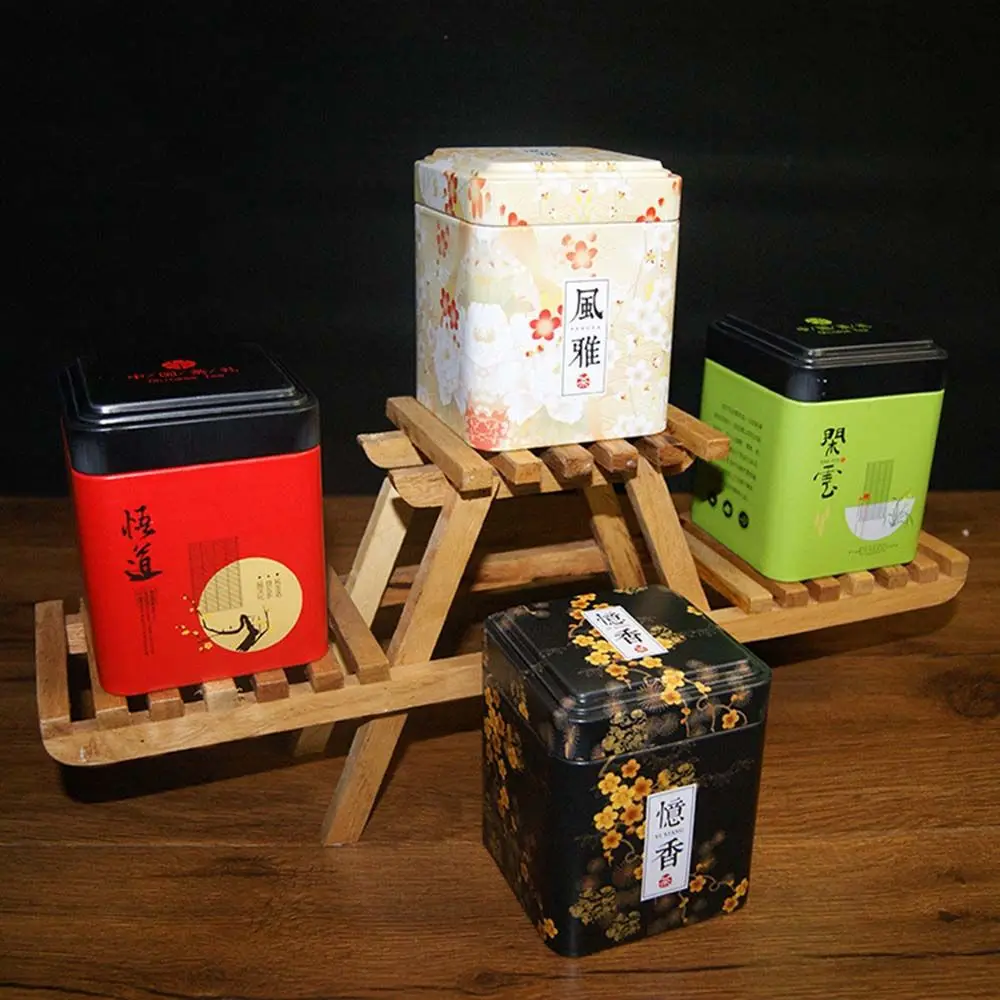 High Quality Small Kitchen Storage Decoration For Sugar Solid Aluminum Tea Caddies Coffee Jar Airtight Container Tea Box