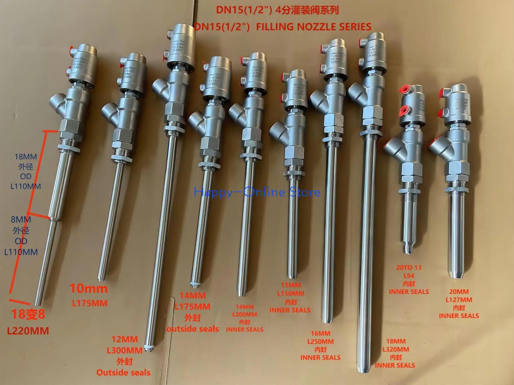 Liquid Filling Machine Accessories Discharge Nozzle Filling Head Water Agent Small Caliber Anti Drip One-way Valve Water Outlet
