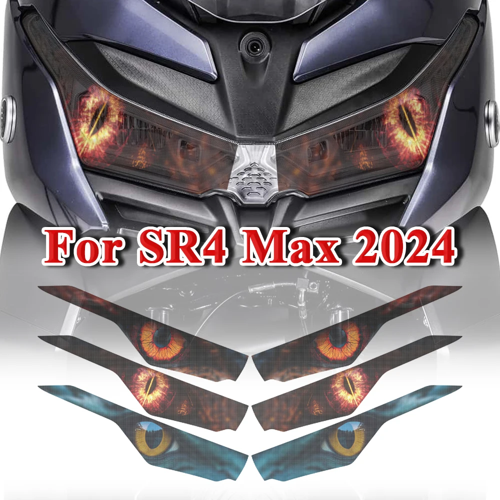 For Voge SR4 Max SR4MAX 2024 Motorcycle Headlight Protective Stickers Accessories Waterproof Motorbike Headlamp Decal Decoration