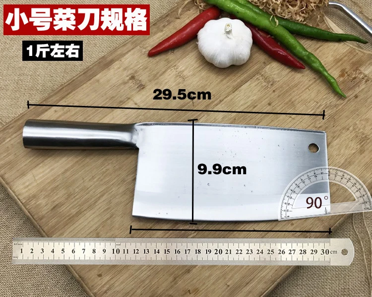 SHUOJI High Quality Chopping Knife Handmade Forged Kitchen Chef Knives 58HRC Steel Cleaver 6mm Thickness Blade Kitchen Tools